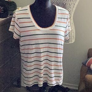 Madewell Multicolor Striped Short Sleeve Tee